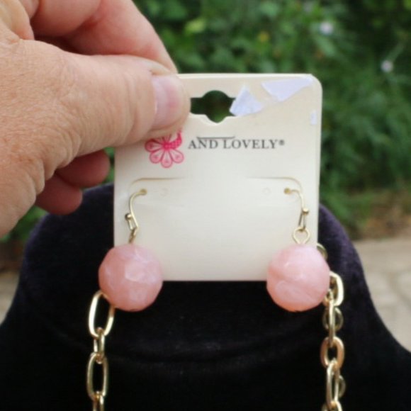 Dressy Boho Crystal Tiered Statement Necklace Set - Picture 4 of 5